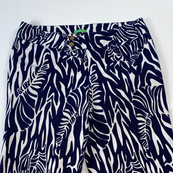 Lilly Pulitzer Palm Beach Fit Ankle Pants Zebra Print Size 2 - Picture 3 of 11